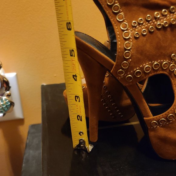 Brown Colin Stuart Stiletto Booties - NIB - Size 7 Womens - Picture 11 of 15